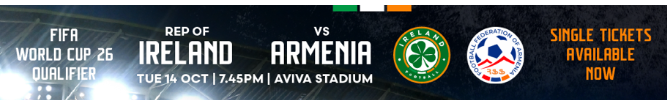 The FAI's timing has never been brilliant tbf &amp; I'm sure this was automated to send today, re extra tickets for the next match - but if they'd thought about it for a sec, maybe they should've let the dust settle a wee bit, before sending it out........... #ARMIRL #COYBIG