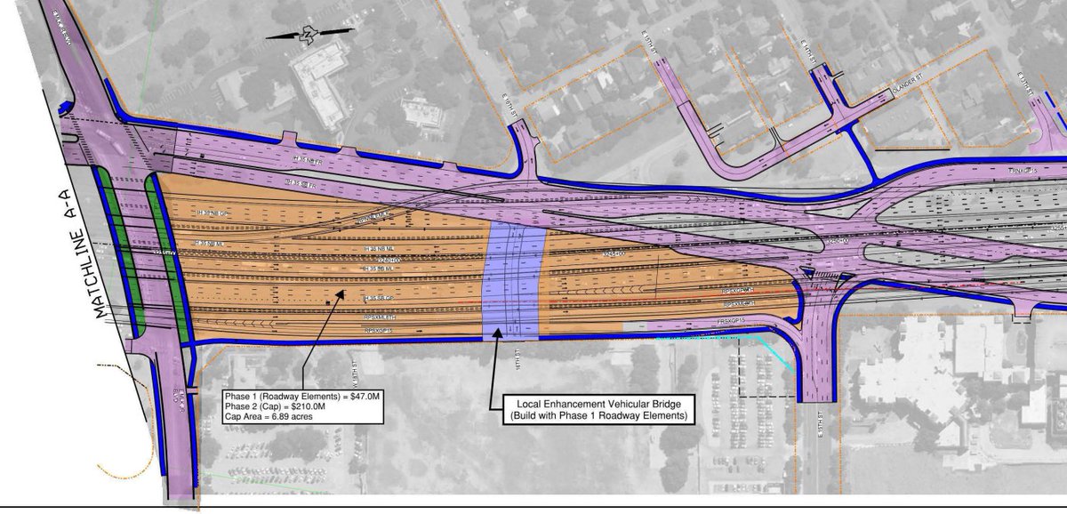 TxDOT has updated  I-35 Caps schematics which confirm <a href="/KUTnathan/">Nathan Bernier</a> reporting that the UT System approved $106 million in roadway elements for a cap from 15th to MLK and an 800' deck north of MLK. 

Includes extending 16th St across I-35, and a pedestrian bridge for the East Garage.