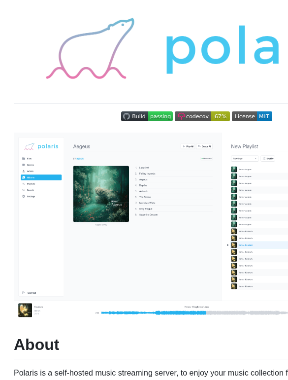 self-hosted music streaming server for your collection