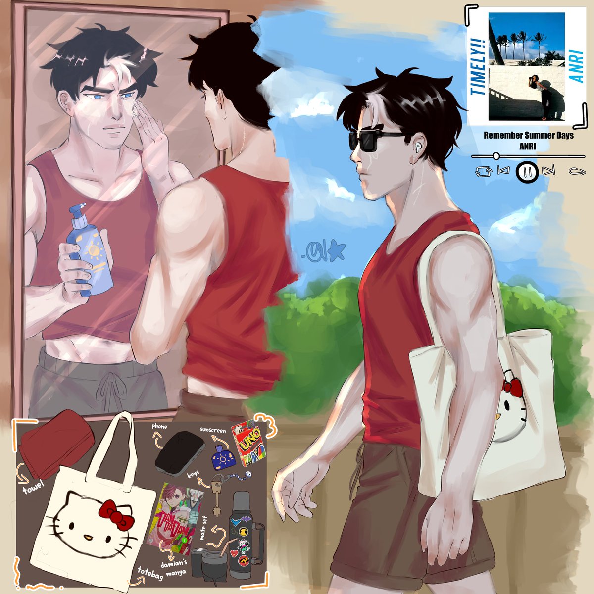 0arionTodd's tweet photo. remember summer daysss ☀🌻 #dccomics #jasontood #RedHood https://t.co/hVMh5a0KYV