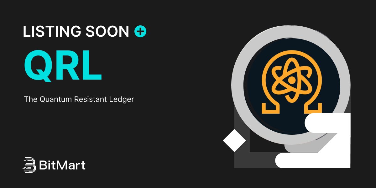 BitMart (@bitmartexchange) on Twitter photo 🌟 Upcoming New Listing 🌟
🤩 #BitMart will list QRL <a href="/QRLedger/">QRL: The Quantum Resistant Ledger</a> soon!
👀Keep an eye on our socials for further announcements.
👇Share in the comments what you like about this project.
🔥Register Now: bitmart.com/en-US/invite/Q…
#QRL #BitMartListing 🌟 Upcoming New Listing 🌟
🤩 #BitMart will list QRL <a href="/QRLedger/">QRL: The Quantum Resistant Ledger</a> soon!
👀Keep an eye on our socials for further announcements.
👇Share in the comments what you like about this project.
🔥Register Now: bitmart.com/en-US/invite/Q…
#QRL #BitMartListing