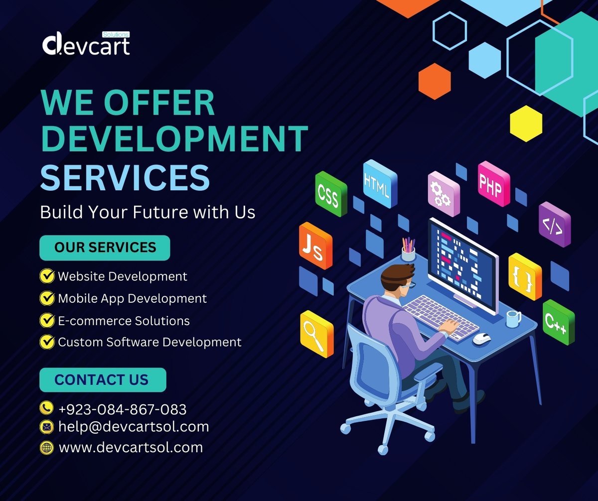 devcartsol's tweet image. Your vision, coded to perfection! With a track record of flawless launches and a passion for unique solutions, we build sites that stand out and stand strong. New clients get 20% OFF—let’s create!
#devcartsol #devcart #codetoperfection #flawlesslaunch #BuiltToStandOut