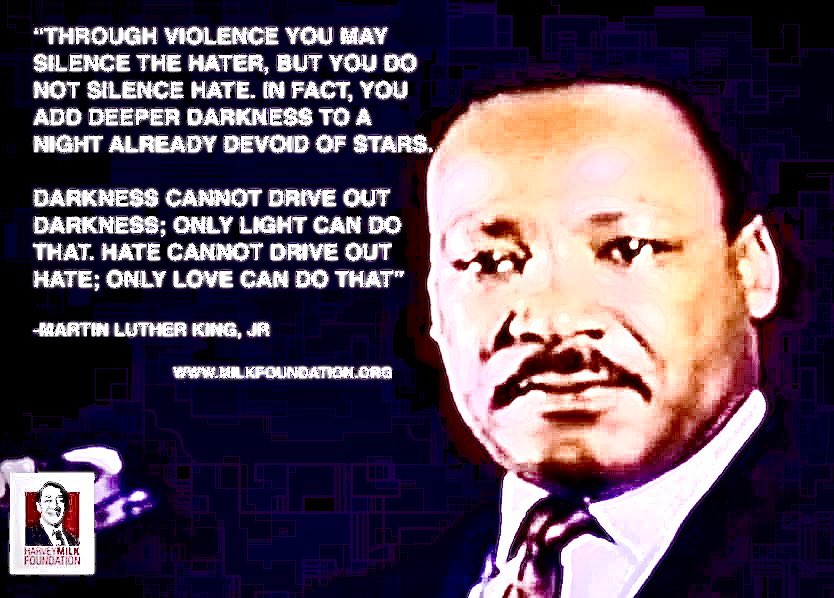 “As someone who knows intimately about an assassin’s bullets, as MLK said, ‘You can not silence hate through violence -  violence only adds deeper darkness to night already devoid of stairs’. I pray for all victims of gun violence - without exception”.
- Stuart Milk, HMF