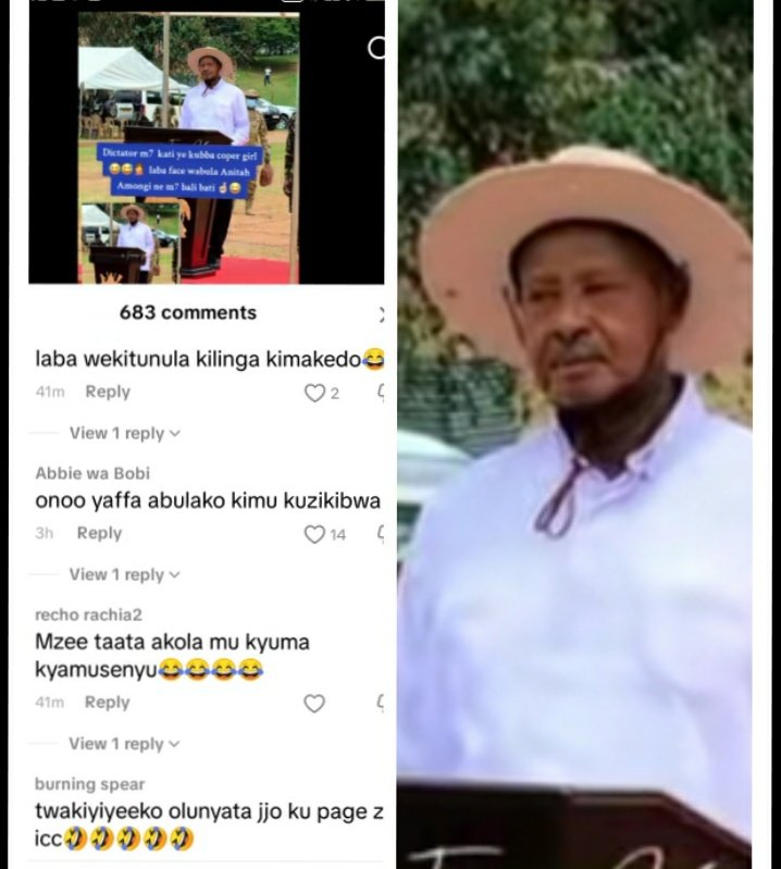 Eno comment section ekikumalako😂😂😂
Bobi wine alinna ofugga Ku 
Bana Uganda ..mbu :omukulu akoppa Among ..z that copper girl 😂😂🤗really