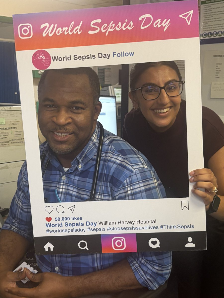 📣 World Sepsis Day (Day 3) at EKHUFT
💡 THINK Sepsis: I = Identification

Know the signs:
🧠 Slurred speech/confusion
🥶 Extreme shivering
🚫 No urine
😮‍💨 Severe breathlessness
⚡ “I might die” feeling
🩸 Mottled/discoloured skin

   <a href="/EKHUFT/">East Kent Hospitals</a> <a href="/SepsisUK/">Dr. Ron Daniels BEM</a> <a href="/WorldSepsisDay/">World Sepsis Day</a>