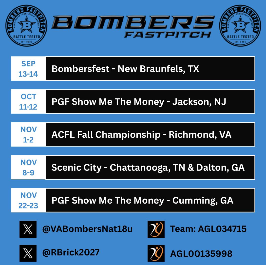 Excited to kick off the fall season this weekend‼️