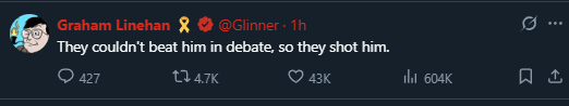 theserfstv's tweet photo. There is no information yet on the Charlie Kirk shooter or the political motivation behind it but that hasn't stopped major right wing pundits immediately politicizing his shooting before a single fact is known https://t.co/vQfFeX8Agf