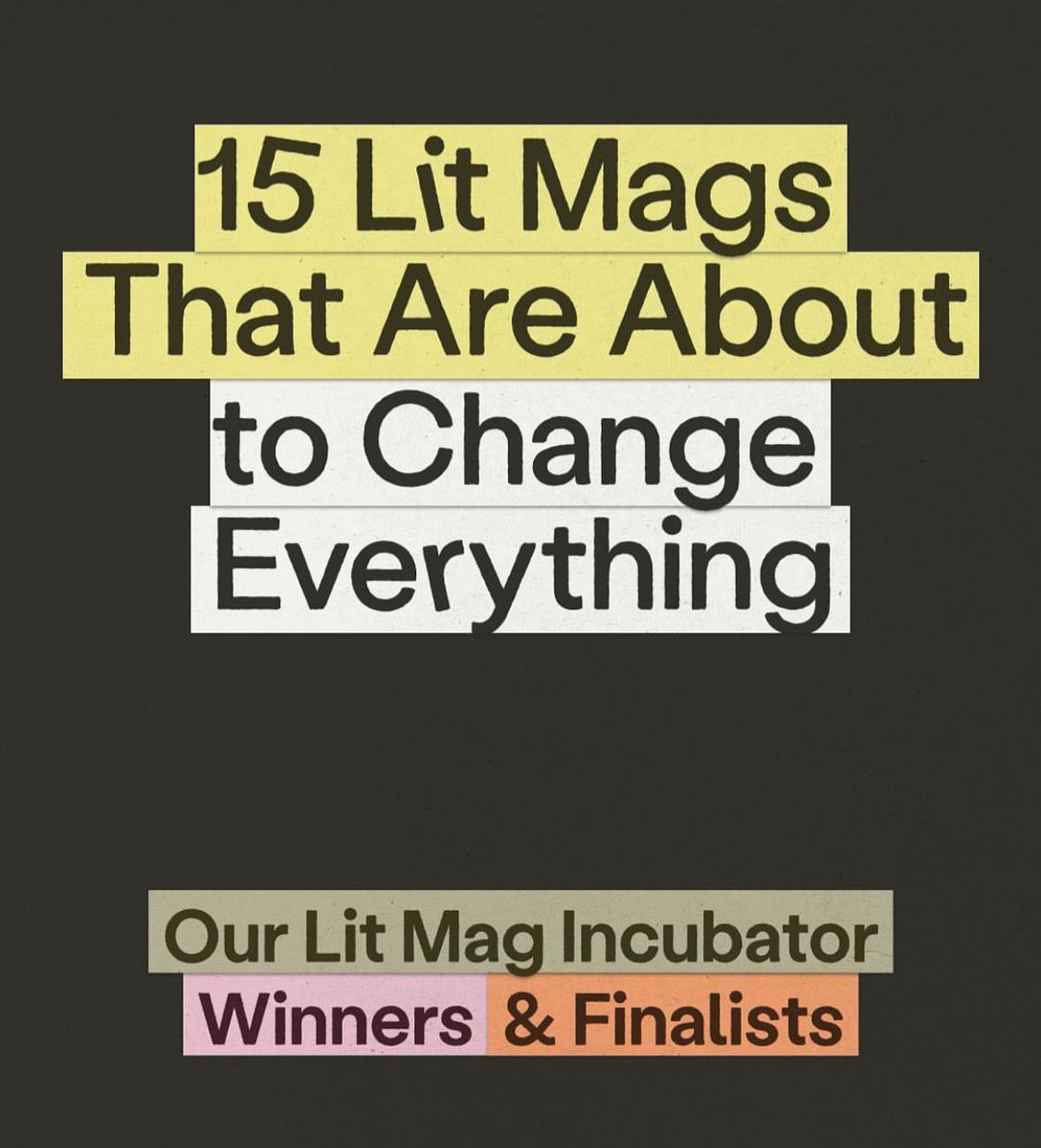 NWFJournal's tweet photo. Big news 🎉
NWF Journal has been selected for the @ChillSubs Lit Mag Incubator 2025!

We’re 1 of only 5 mags (out of 128!) awarded a $1,000 grant + yearlong mentorship to grow sustainably &amp; support our writers + editors. 

The journey is just beginning
#NWFJournal #ChillSubs https://t.co/FRCjbM0nVK