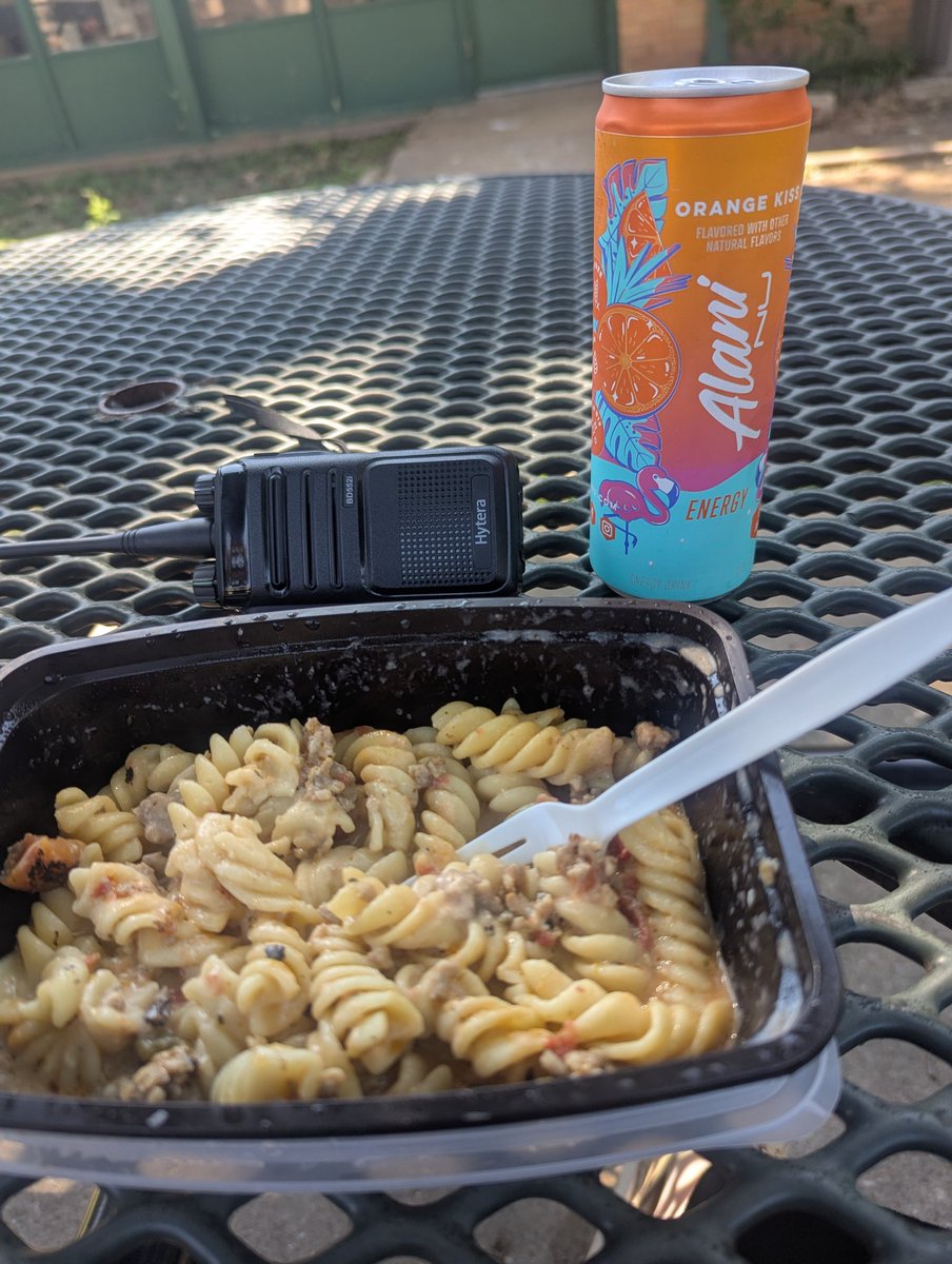 Enjoying lunch outside with the joyful sounds of the playground as background music. 10 minutes of being outside gives me the mental clarity and energy to get through the second half of the day. #principallife