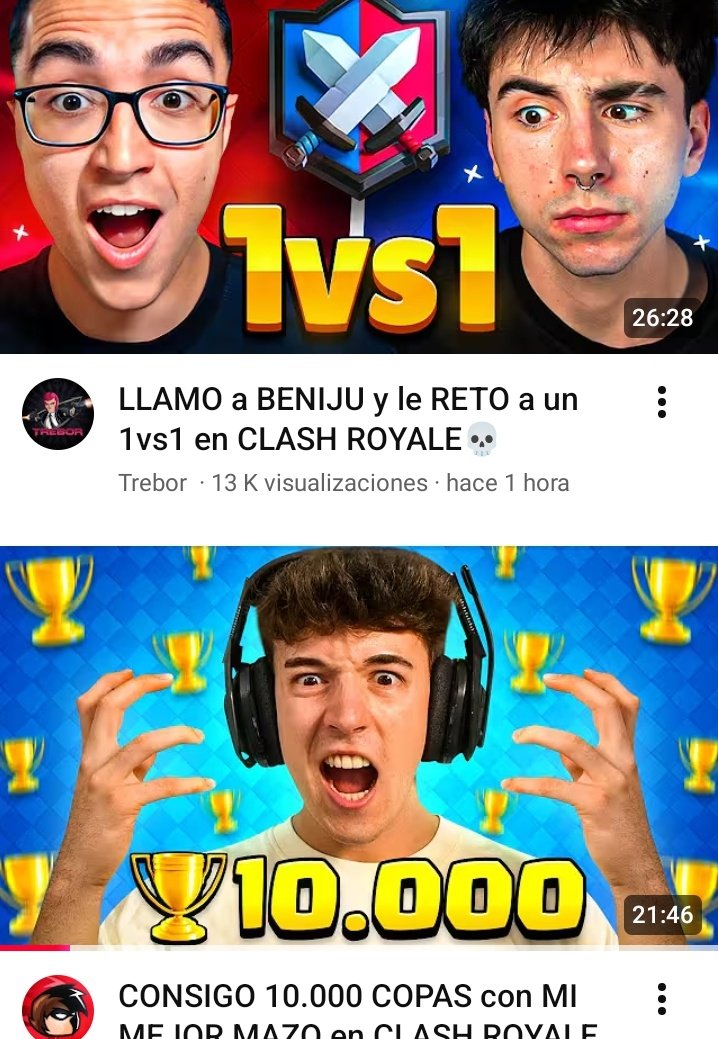 Y aquí se refleja el estado actual de Brawl Stars 😔
Estoy a favor de que hagan videos de otros juegos, viven de esto, pero el hecho de que los dos canales hispanohablantes más grandes de Brawl tengan que probar otros juegos describe la mala situación por la que pasa este 😭