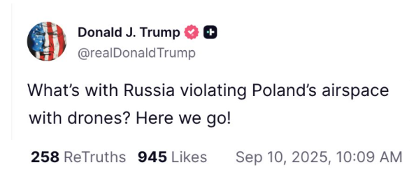WHAT A LAME STATEMENT. DONNY HAS THE HANDS OF A T. REX BUT NOT THE BITE. HE PROMISED TO END WARS, INSTEAD HE’S STARTING THEM IN AMERICAN CITIES BECAUSE HE’S TOO SCARED TO FIGHT PUTIN. (CLEAN UP IN AISLE TRUMP!) DONNY IS WEAK AND LAUGHED AT. HE IS JUST A TOILET PAPER TIGER.