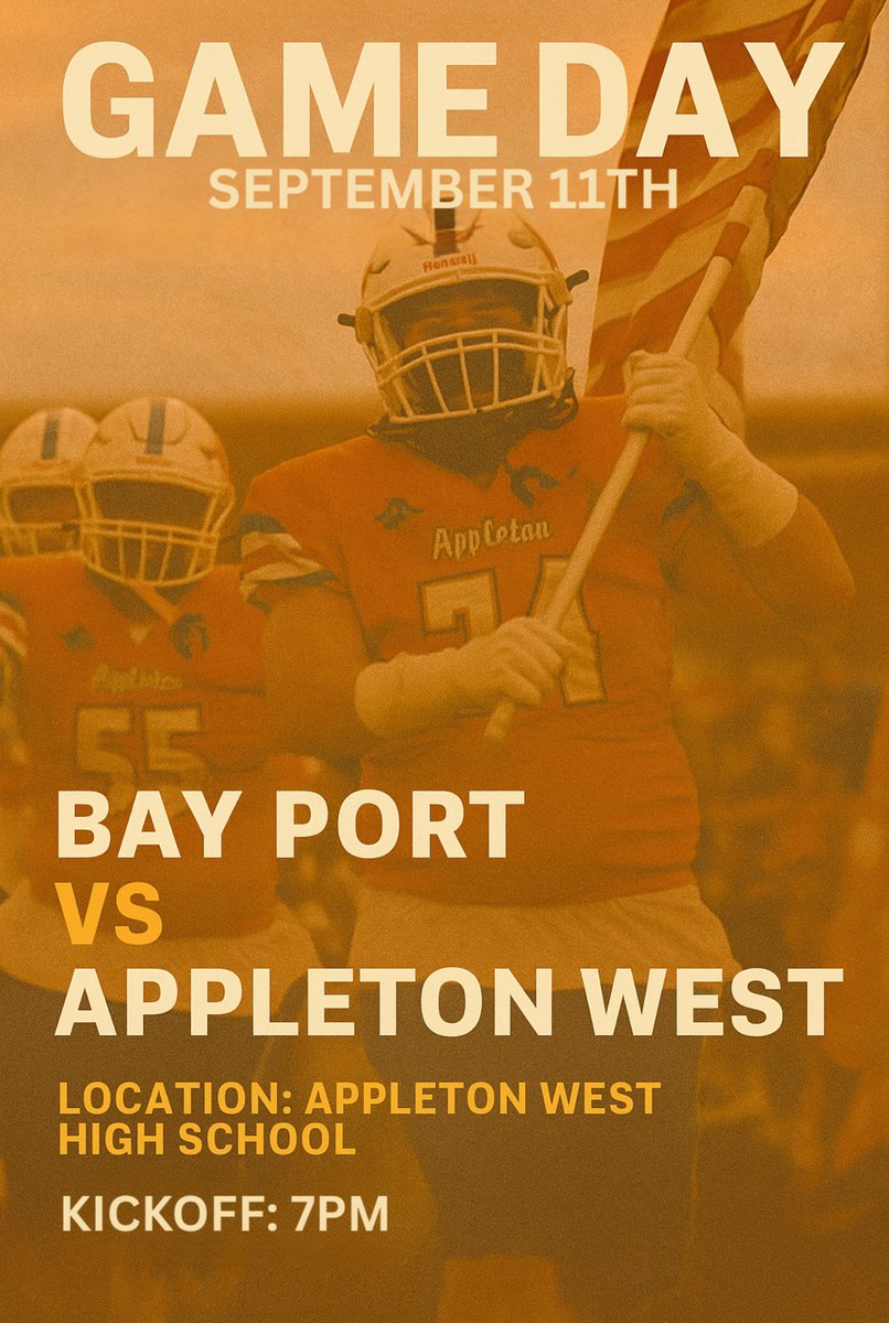 Game day tomorrow Vs Bay Port! 
Come support your Terrors at home!