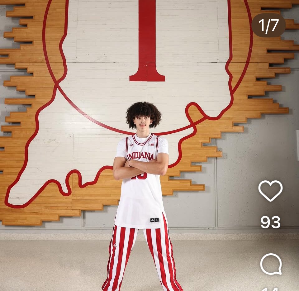 daily_hoosier's tweet photo. Some visit photos posted by Junior County on his Instagram. #iubb https://t.co/hIYm28dRlp