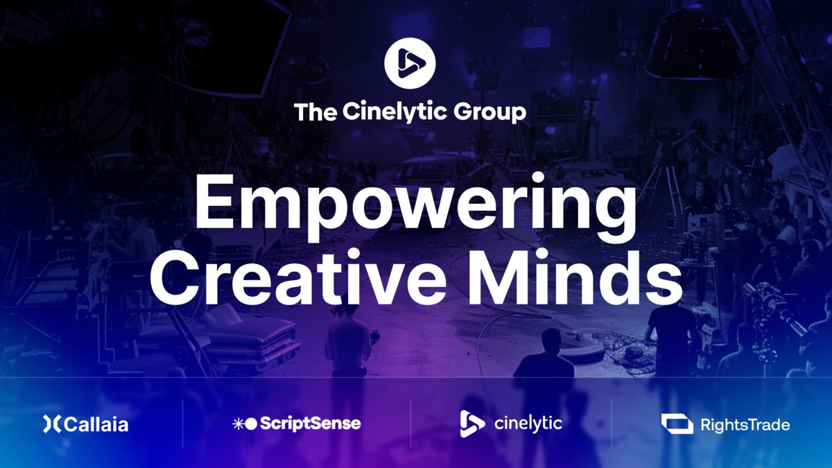 🚀 Big news! The Cinelytic Group is here — the all-in-one ecosystem for smarter, faster content decisions.

✨ Our Tools:
• Callaia – instant loglines &amp; coverage
• ScriptSense – smart IP &amp; script insights
• RightsTrade – global content marketplace

👉thecinelyticgroup.com