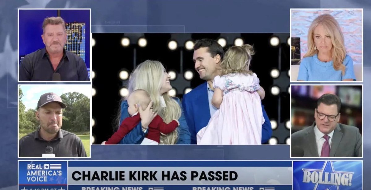 Horrific. 

<a href="/RealAmVoice/">Real America's Voice (RAV)</a> announces Charlie Kirk has passed away. 

Don't let Charlie's death be in vain. Don't take the bait. 

This issue doesn't get fixed until we reclaim our country and sovereignty. 

Enough is enough, America. 

This needs to end now.