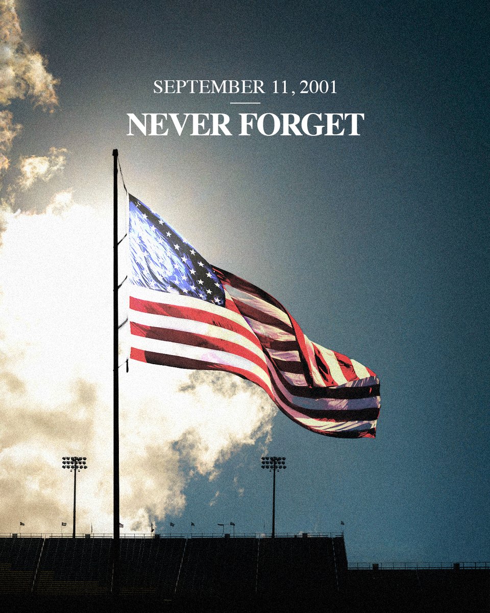 Remembering the lives lost, the heroes who rose and the strength of a nation on 9/11. #NeverForget