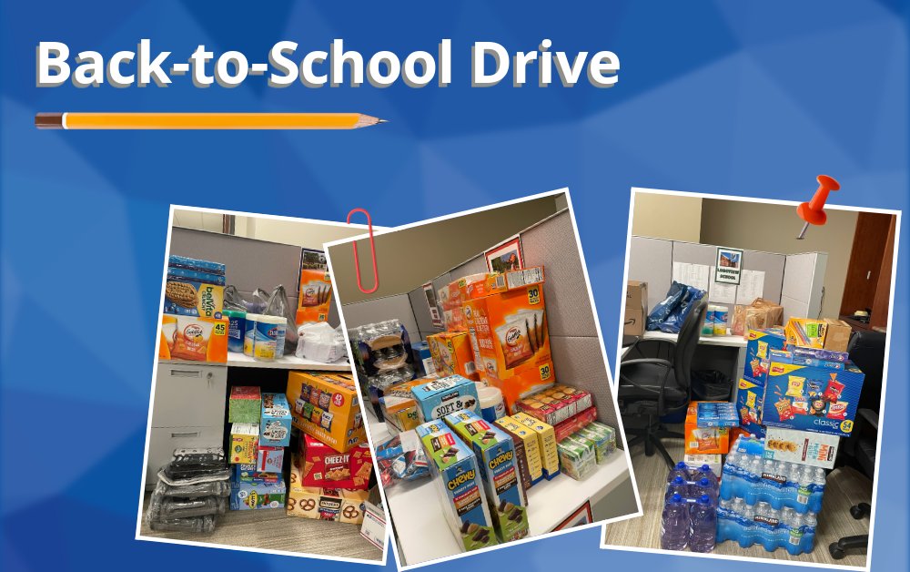 Our Fourth Annual Back-to-School Drive is in the books! Thank you to the Women of Wyrick committee for organizing a successful drive and to our friends at Ward and Smith for joining us in providing supplies to 7 schools in our community.