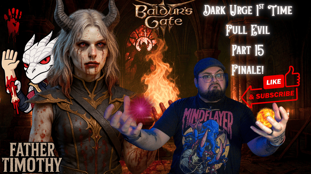 Lets finish this, 
Finale of the Dark Urge in Baldur's Gate 3! 
Live now - twitch.tv/father_timothy

youtube.com/live/wGsTSWYAy…