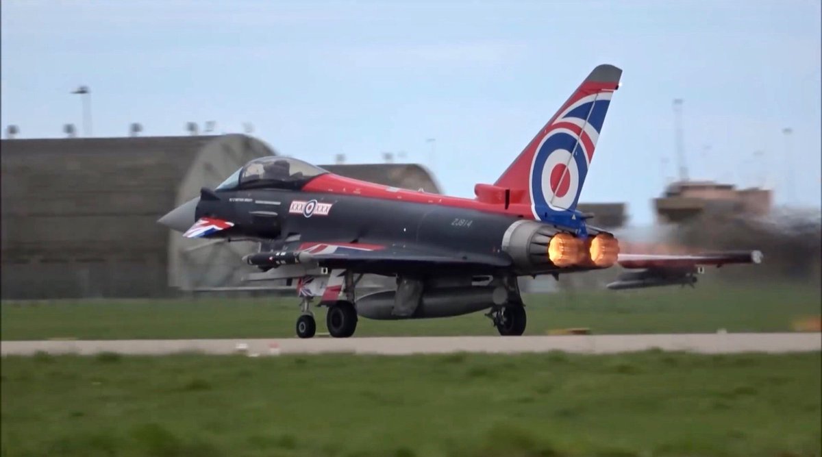 Mogi &amp; Black Jack 
RAF DISPLAY PLANES 
 Flown by
Flt Lt David "Turbo" Turnbull 
For the RAF Typhoon Display Team From RAF CONINGSBY 
Big Up RAF CONINGSBY