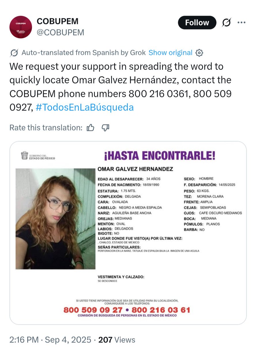 Torquat28352878's tweet photo. @ITOLDUSODUMMY1 @ColbyMerill @reunicluh @FBI WTF is this though? Looks like he went to Mexico and came back. Not sure that's the same guy. 
Looks like the federales were searching for him on September 4. https://t.co/KqAw6Tn4BL