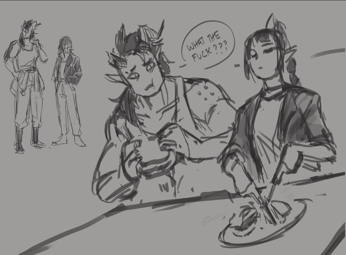 old doodles while i drown in my own au soup #bg3