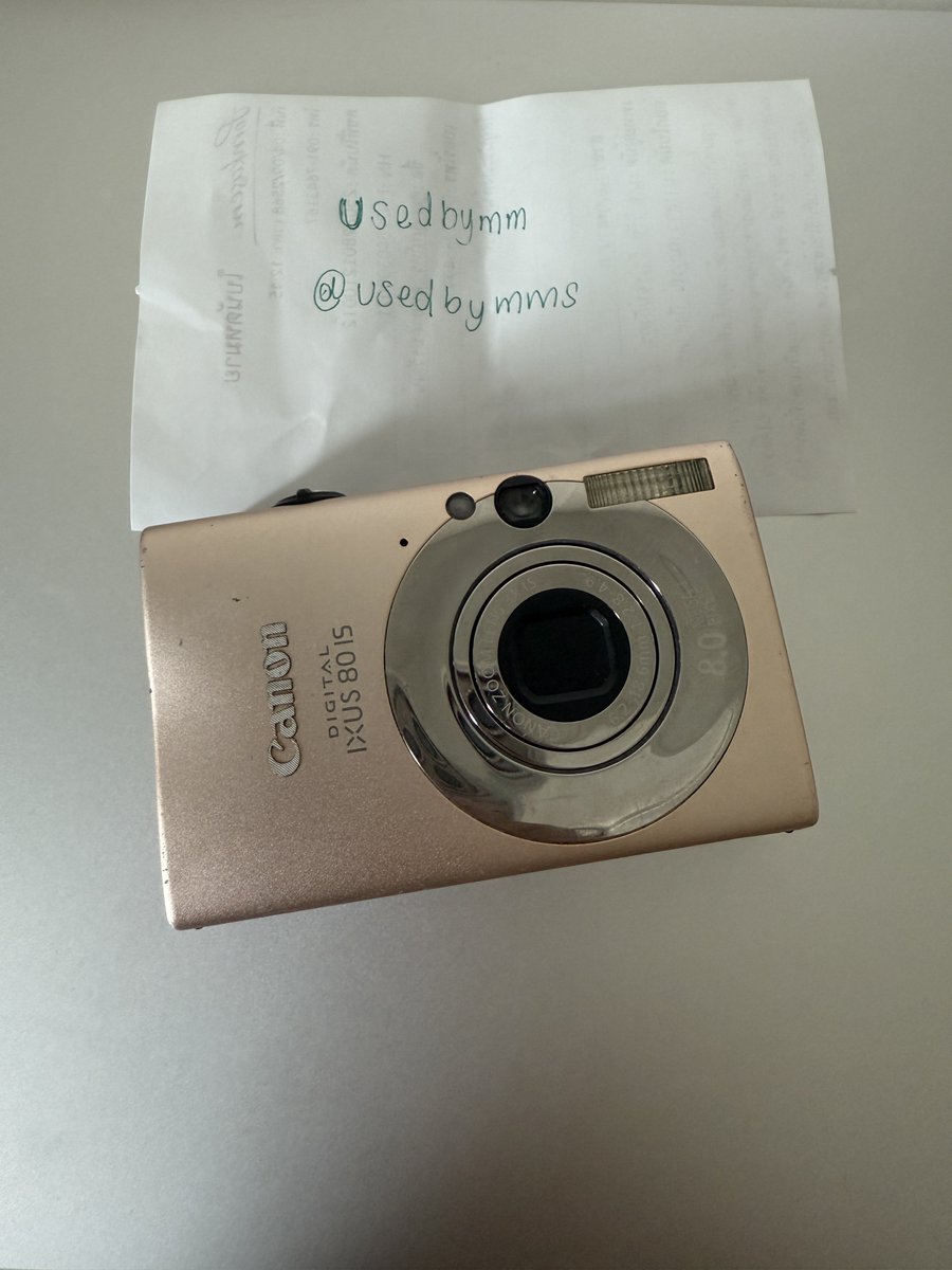usedbymms's tweet photo. Canon ixus 80 is (rare) gold🤍
รุ่นเดียวกับที่ ลิซ่า ใช้ใน mv

กล้องทำงานเต็มระบบ
ราคา 4750 รวมส่งลดได้ค่า🩷

อุปกรณ์: กล้อง แบต เมม
ตำหนิ 
-รอยการใช้งาน
-จอด้านขวาเหลืองเล็กน้อย ดูไม่ค่อยออก
(ไม่มีผลต่อรูปและการใช้งาน)

#กล้องดิจิตอล #กล้องดิจิตอลมือสอง #กล้องดิจิตอลคอมแพค https://t.co/8ojSUGEKAj