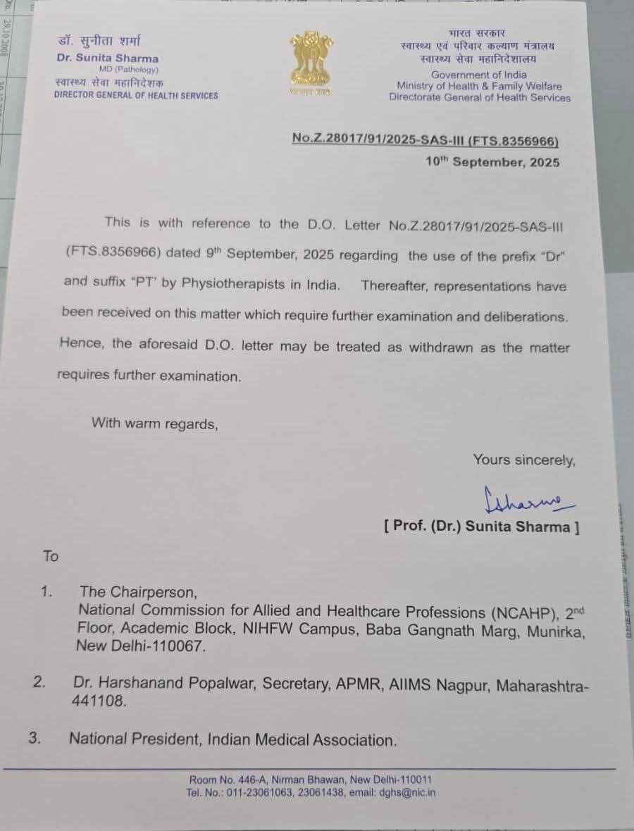 msubhan577's tweet photo. withdrawn her order. So respected Health Journalist of @htTweets @TimeOfIndiaNews @TOIIndiaNews @the_indian_expr @TheHinduNews @ndtvindia @IndiaToday  please remove your articles regarding defamation of Physiotherapist value and give clarification to society. https://t.co/gu7rraO4s4