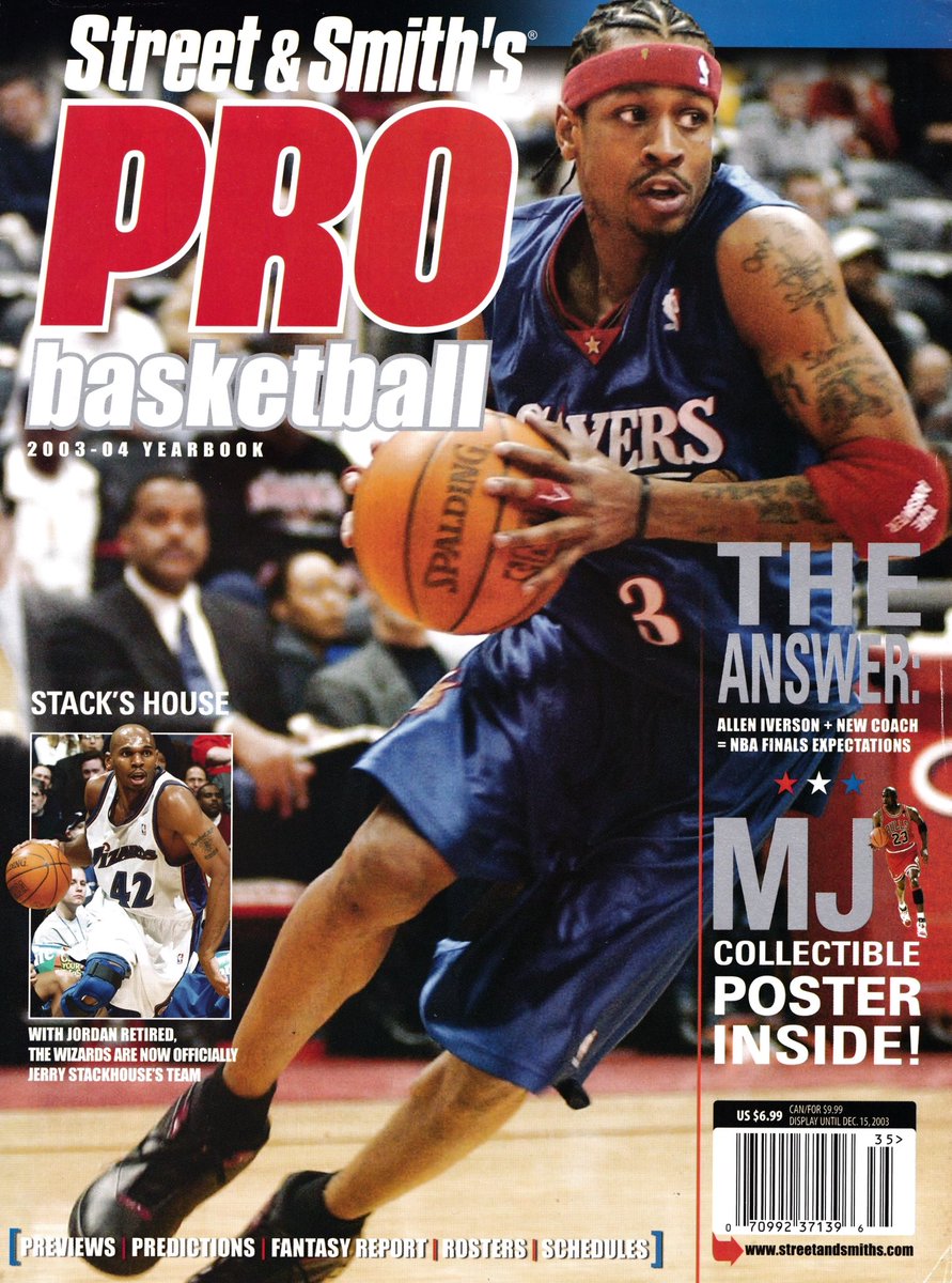Street &amp; Smith's Pro Basketball
September 2003-04
#Jumpman #AirJordan #MichaelJordan #Jordan #Mj #ChicagoBulls #Chicago #Bulls #NBA #Mj23Covers