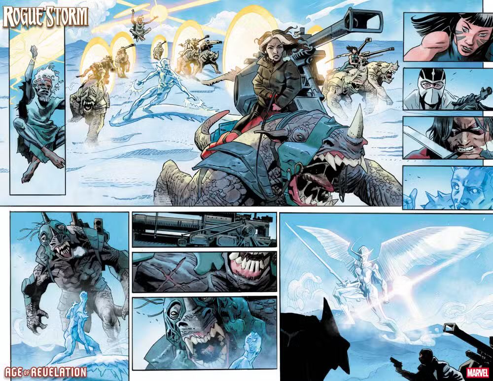 This does have me hoping for some nice Iceman visuals in the Rogue Storm mini. The quickest way to my Iceman stanning heart is when artists &amp; writers treat him like the Kyle Rayner of the Marvel Universe: an artist with a limitless imagination to go with his powerset.