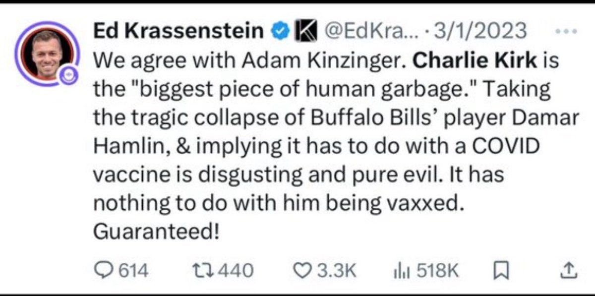 <a href="/EdKrassen/">Ed Krassenstein</a> YOU are responsible, with your rhetoric.