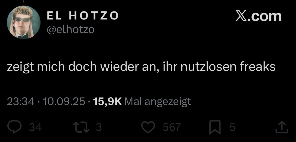 Andere „nutzlose Freaks“ nennen, nachdem man sich über den Tod eines jungen Mannes lustig gemacht hat.

Sebastian, du bist der Inbegriff eines nutzlosen Freaks.