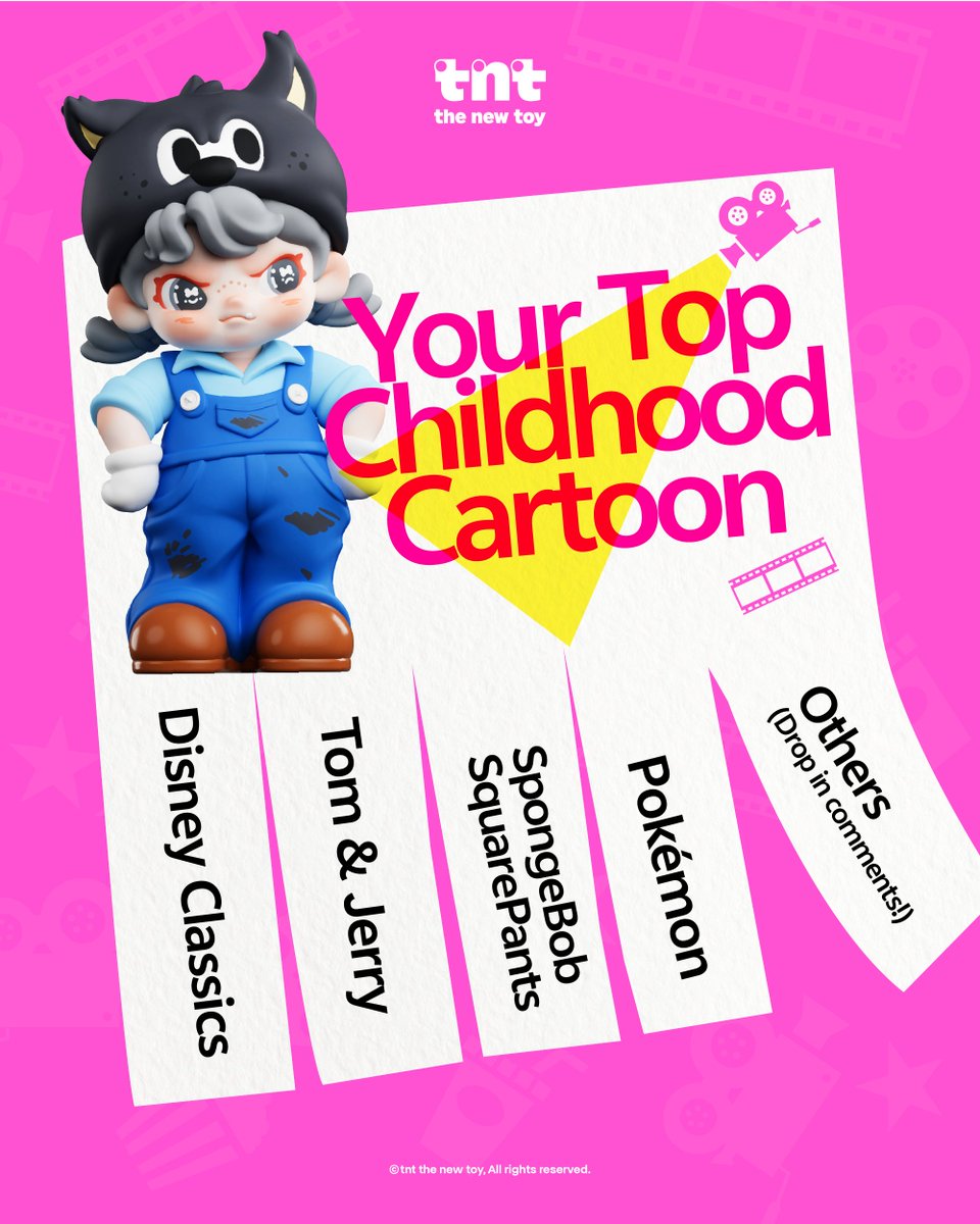 あなたの子ども時代の “永遠のアニメ” はどれ？ 🎬✨

#TNT #thenewtoy #tntspacedora #TNTworld #designertoys #toycollection #newcollection