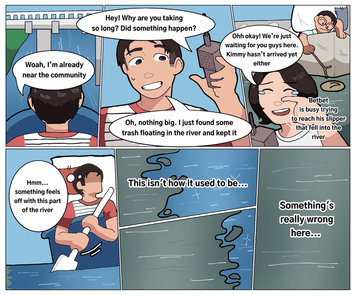 EPSL_Info's tweet photo. Look who finally made it to the strip! Say hello to 𝙉𝙞𝙣𝙜𝙣𝙞𝙣𝙜 and 𝘽𝙚𝙩𝙗𝙚𝙩. 🥳

🖌️: Maurice Fabrero Jr.
#ProjectManingningCreek #TaytayRizal #comics #digitalart #illustration #fyp #environment #environmentalawareness #ridgetoreef #weekly https://t.co/LLYtFZ7O0M
