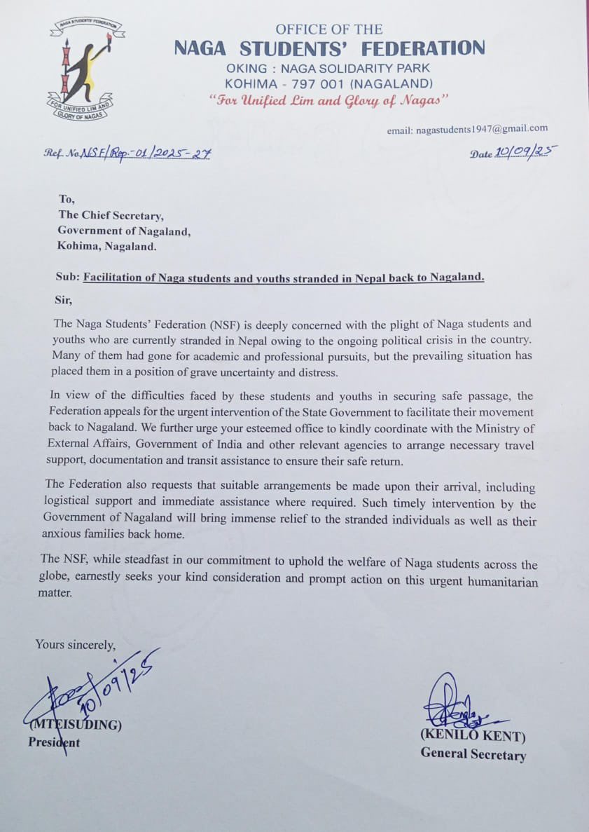 Naga Students’ Federation (NSF) tweet media