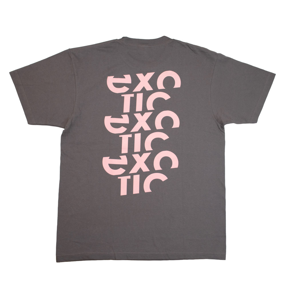 or_staff's tweet photo. ＼\ 📢@naotohiroyama🪩 /／

最新作『exotic』のリリースを記念したオリジナルTシャツが登場🕺
フロントは胸にアーティスト名を円形に、バックはジャケ写ロゴをプリントしたデザインで、襟ネームにSUPER ((ECHO)) LABELのオリジナルタグ付き👕

本日9月11日の名古屋24PILLARSより会場販売、同時にEC販売スタート🐾

#naotohiroyama「#exotic」T-Shirts
Design by 渡辺俊太郎（BLUE BIRD d.）
Color: White/Charcoal Gray
Size: S/M/L/XL
Price: 3,500yen(tax in)
https://t.co/80BHKhDg4z