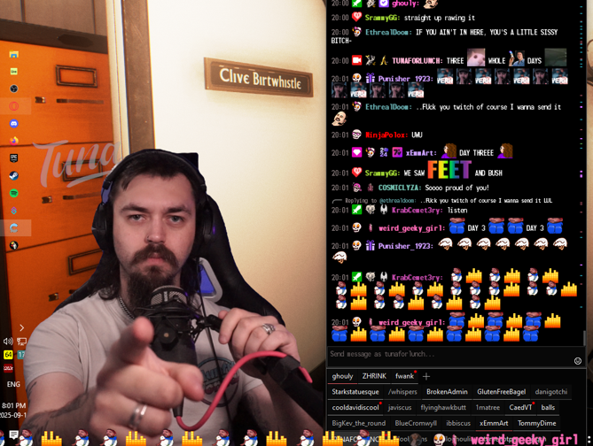 TunaforL's tweet photo. WE ARE -deep- INTO DAY 3 OF THE RAW TUNA 2025 STREAMATHON (first ever) lol 

link in bio -get here https://t.co/uDKOUwHrFw