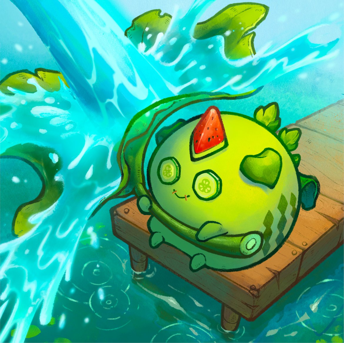 AxieInfinity's tweet image. Plant axies are known for their calm and peaceful personalities. 

They often keep to themselves, living harmoniously with all living things, especially the flora of Lunacia, with whom they can communicate! 

Plant axies often avoid confrontation, but don’t push them over the…