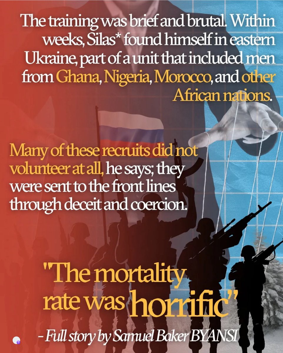 When 19-year-old Silas left his family home in Sampeke, rural #Burundi, in early 2023, he believed he was embarking on the opportunity of a lifetime. Russian recruiters had promised him vocational training, steady employment, and a chance to send money home through the