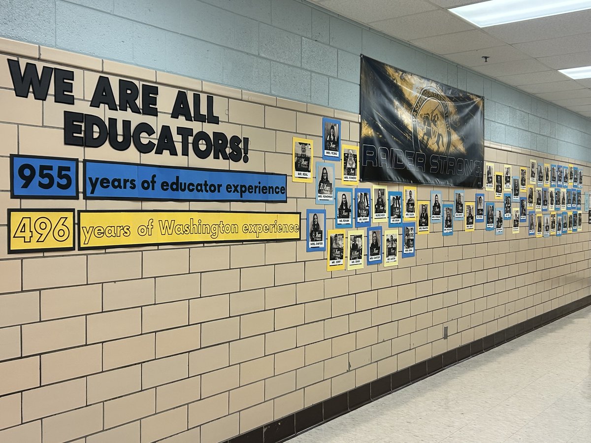 Taking to heart a message from Superintendent Dr. Cory Steiner that all FPS staff are educators no matter their position, Washington Elementary School asked all staff members how many years of experience they have and how many years at Washington.
