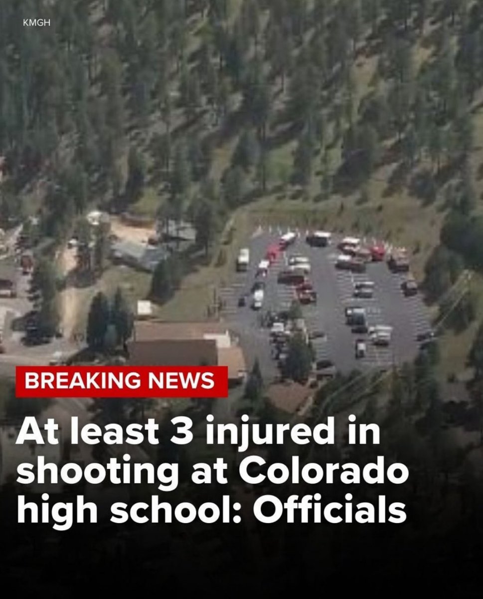 In case you didn’t know 3 kids were shot today- 9/10/2025 at a high school.