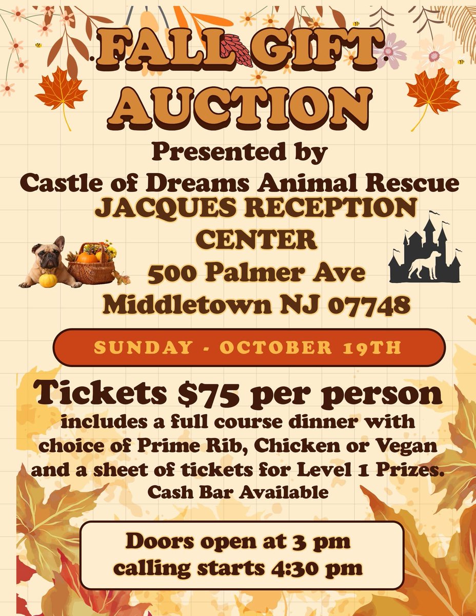 codarnj's tweet image. Join us at our Gift Auction!  Tickets are selling fast!  Don’t miss out!  ow.ly/Sc7M50WUTaA