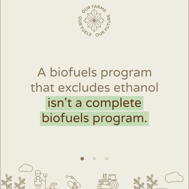 farmsandfuels's tweet photo. 📢 Canada's Biofuels Incentive Program risks excluding ethanol, our nation's most affordable and accessible biofuel. FFA stands with RICanada in calling for the inclusion of ethanol to ensure Canadian-grown fuel isn’t left behind.