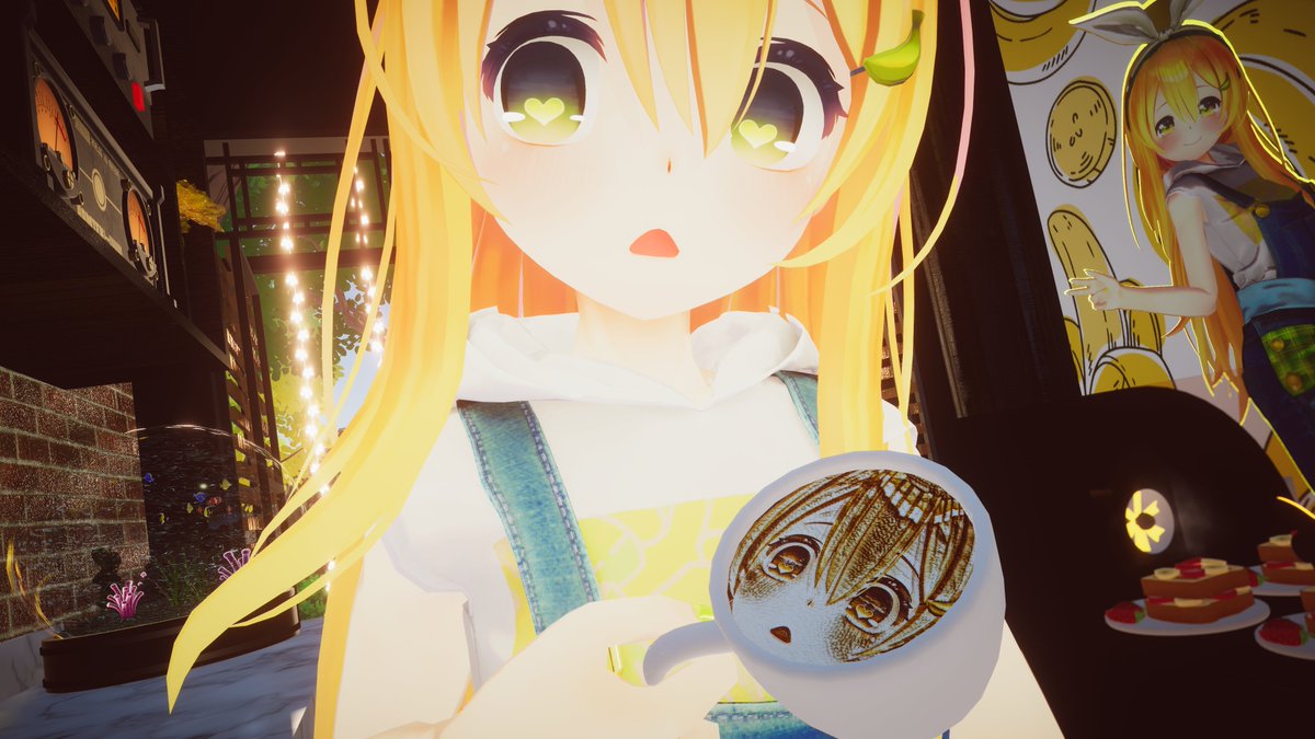バナナカフェが正式に公開されました！今後数日間で、主にパフォーマンスの改善と新機能の追加を中心にいくつかのアップデートが予定されています。 💛 🍌
#VRChat_world紹介 #バナナのばななちゃん 
-
vrchat.com/home/launch?wo…