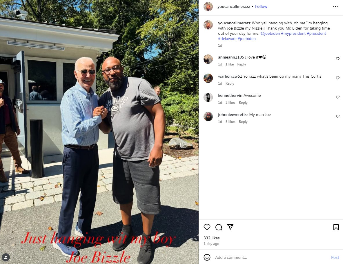 President Biden met with Toraze Winsley yesterday.