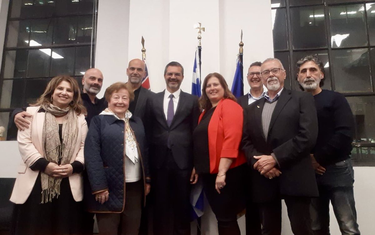 The newly appointed Consul General of #Greece in Sydney, Mr George Skemperis, had the opportunity ydy to meet with Board members of the Federation of Pontian Associations of Australia, Pontoxeniteas NSW &amp; Pontian Association “Panagia Soumela” at the premises of <a href="/GreeceInSydney/">Consulate General of Greece in Sydney</a>