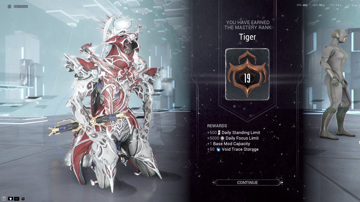 CodeShax's tweet image. Progreeeeeeeeeess!! I&apos;ve taken my sweet time but its so good to finally just dump tons of time into Warframe, I love this game, Mastery 20s are in my sights.

#Warframe #TennoCreate #Streamer