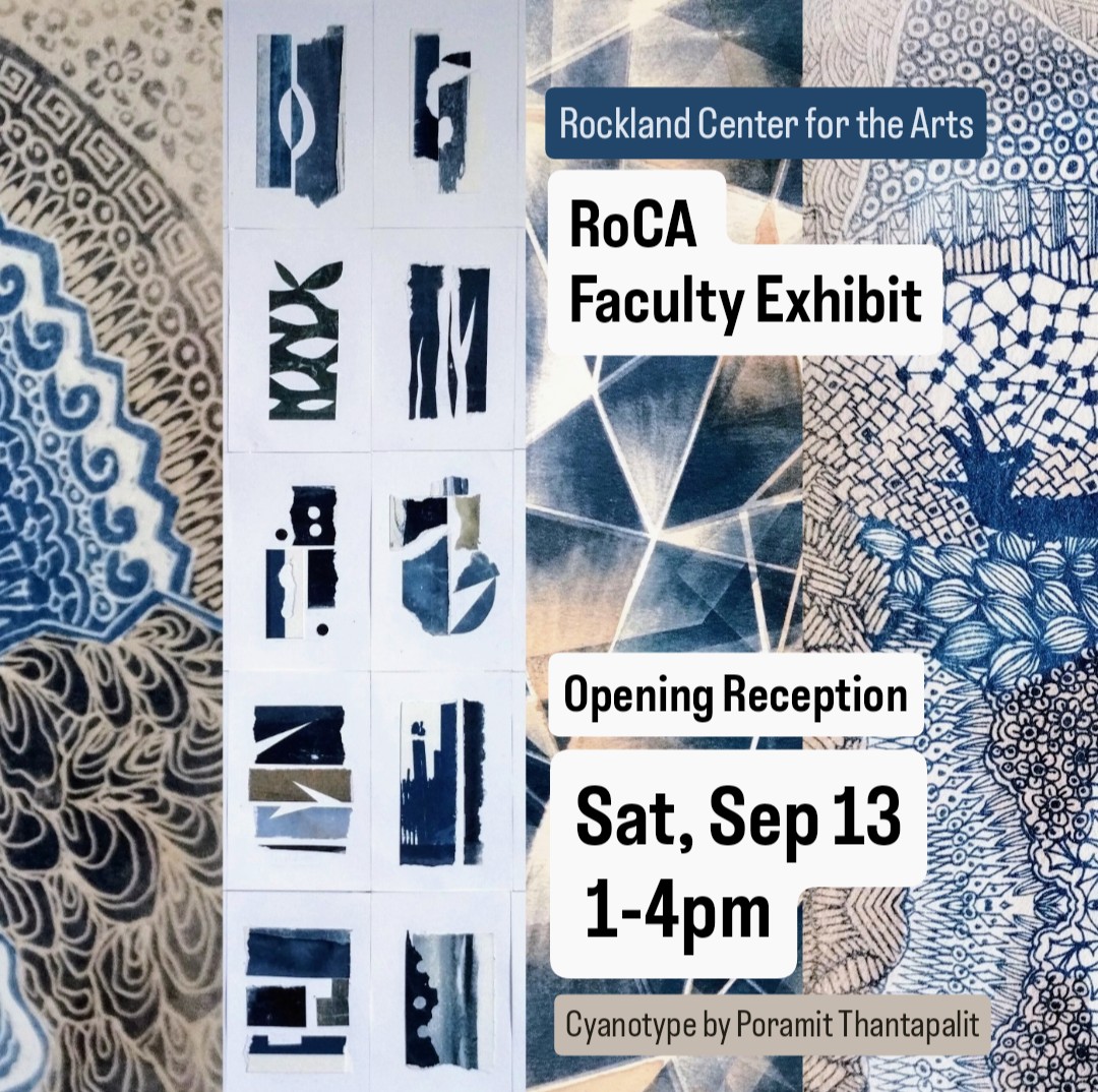 Pixibition's tweet photo. Excited to share that my artwork will be part of RoCA Faculty Exhibit. Opening reception, Sep 13, 1-4pm
🎨 I’ll have cyanotype prints on display alongside amazing teachers
🖼️ On view until Sep 27
Location: Rockland Center for the Arts, 27 South Greenbush Road, West Nyack, NY https://t.co/qaxxJNTM1T