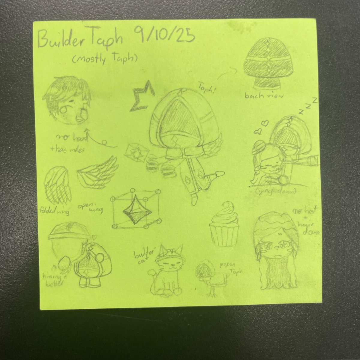 ReneeTheRobot's tweet image. I drew this in class but I forgot to draw their wings :(
(+ close ups in replies)
#forsaken #buildertaph I guess