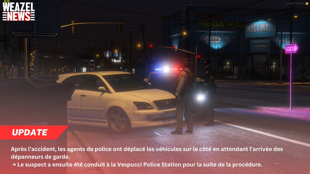 WZN_SA's tweet image. 🚨UPDATE – Davis

#Davis #LSSD #Vespucci #Sécurité #Procédure #SanAndreas #WeazelNews #LosSantos
