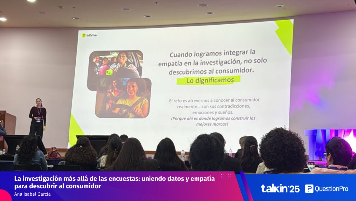Desde agregar preguntas abiertas hasta analizar verbalizaciones y regresiones estadísticas, el enfoque de Ana García de <a href="/inDriveLatam/">inDrive Latam</a> demuestra cómo la investigación puede mejorar productos, campañas y vínculos duraderos con las audiencias #Talkin25